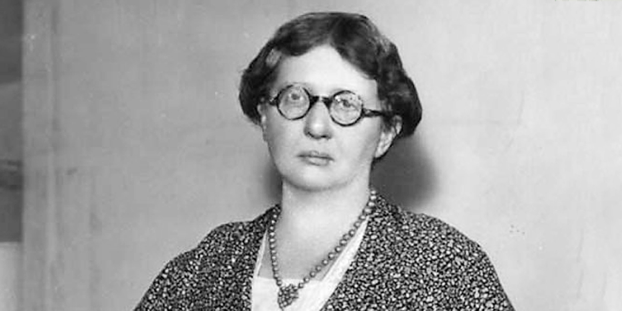 Head and shoulders portrait of Lilian Baylis