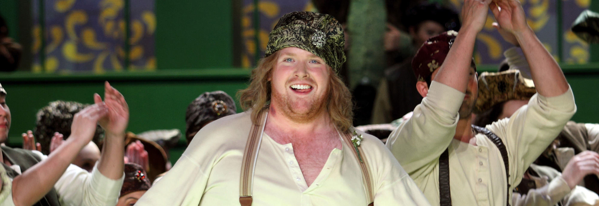In Wagner's The Mastersingers of Nuremberg in ENO's 2014/15 season: Nicky Spence as David. Photo by Catherine Ashmore