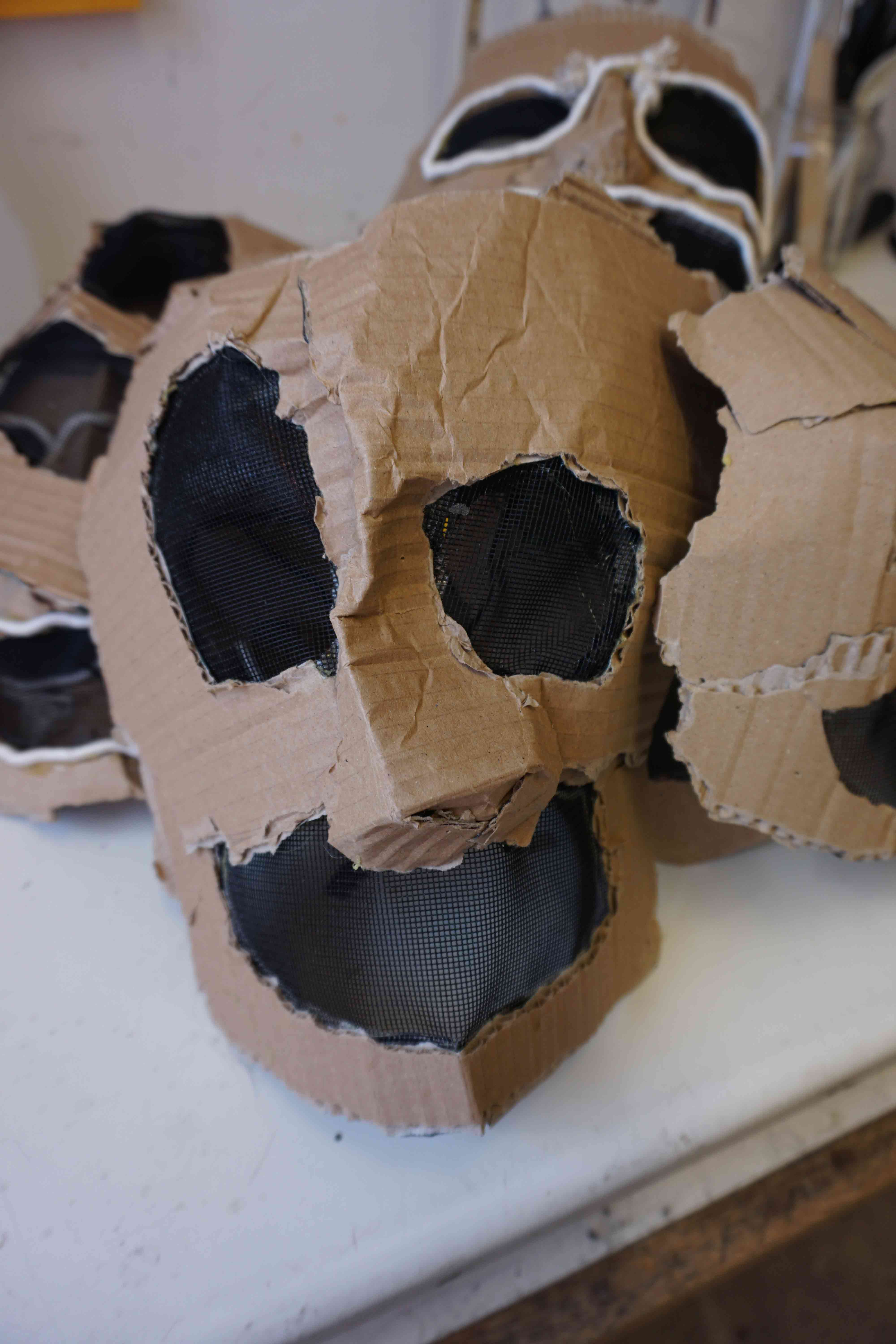 Cardboard mask from Don Giovanni