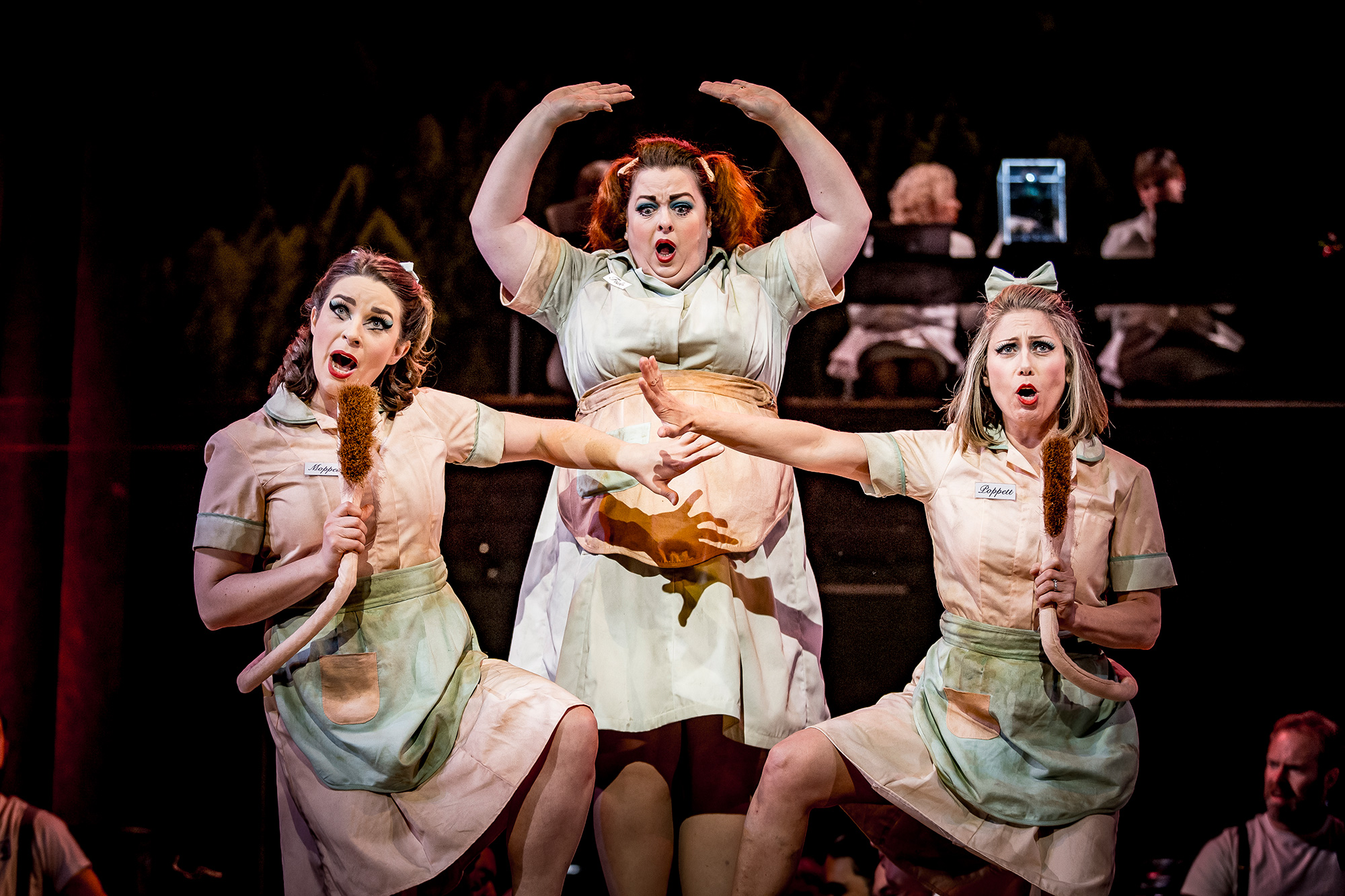 ENO Paul Bunyan at Alexandra Palace 2019: Claire Pendleton, Sophie Goldrick, Lydia Marchione (c) Lloyd Winters