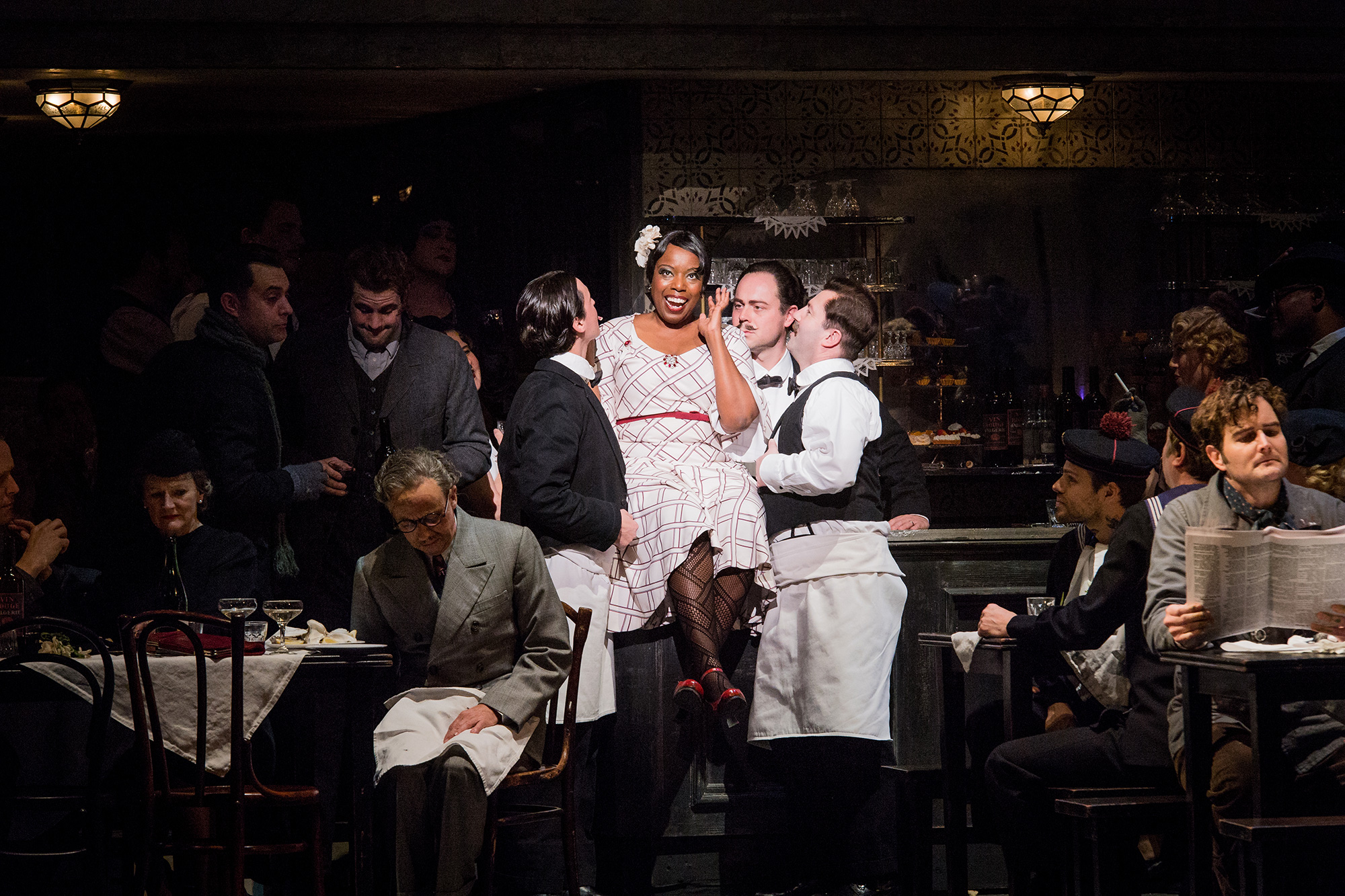 Nadine Benjamin as Musetta in Jonathan Miller's 2018/19 production of Puccini's La bohème.