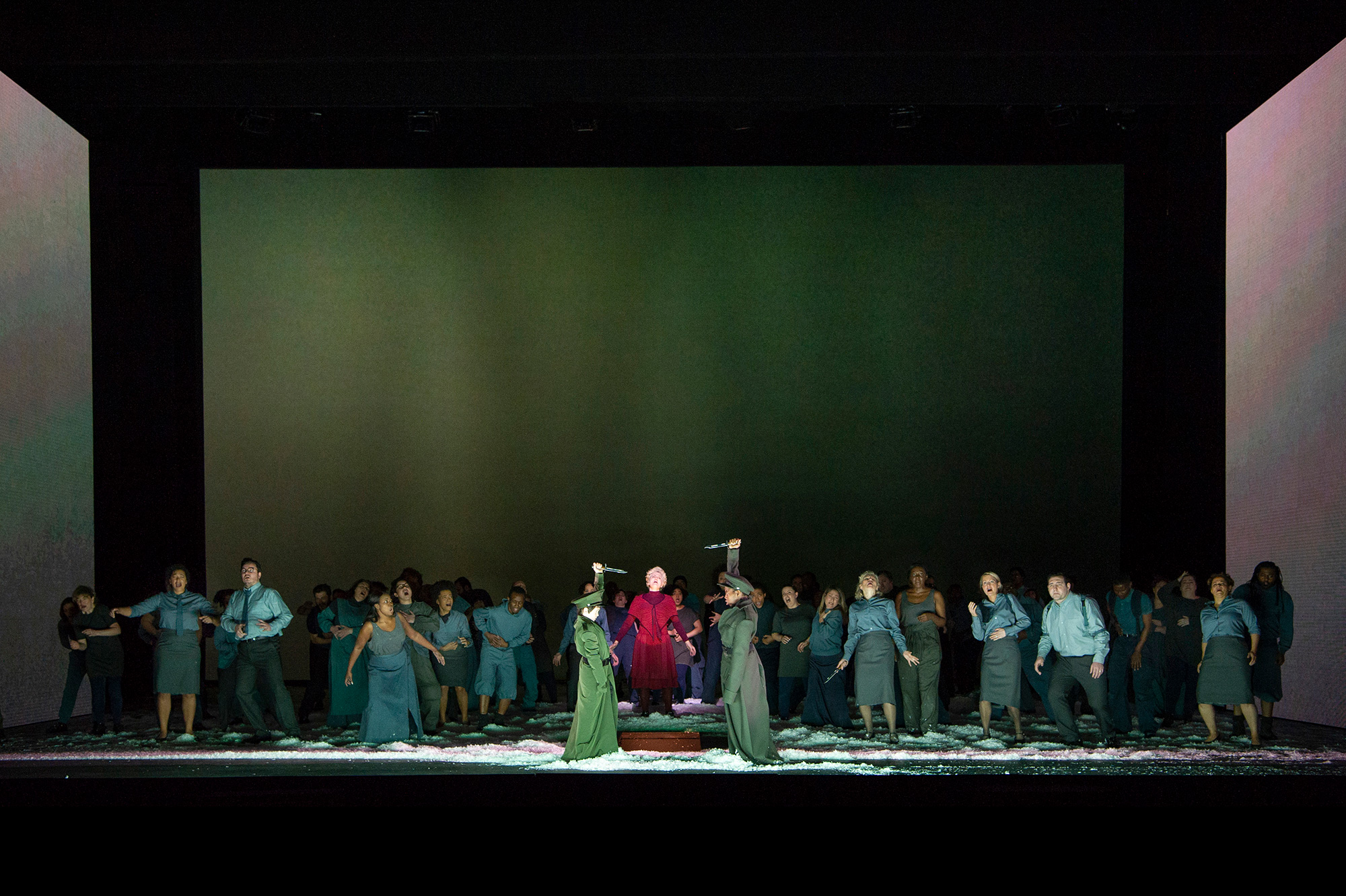 ENO War Requiem: Emma Bell and Ensemble (c) Richard Hubert Smith