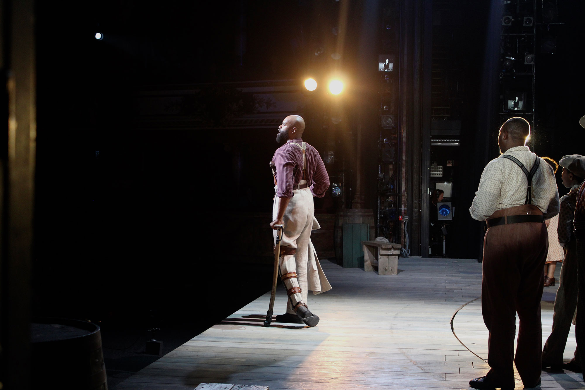 21 / 22 ENO Porgy and Bess: Eric Greene as title character Porgy on stage