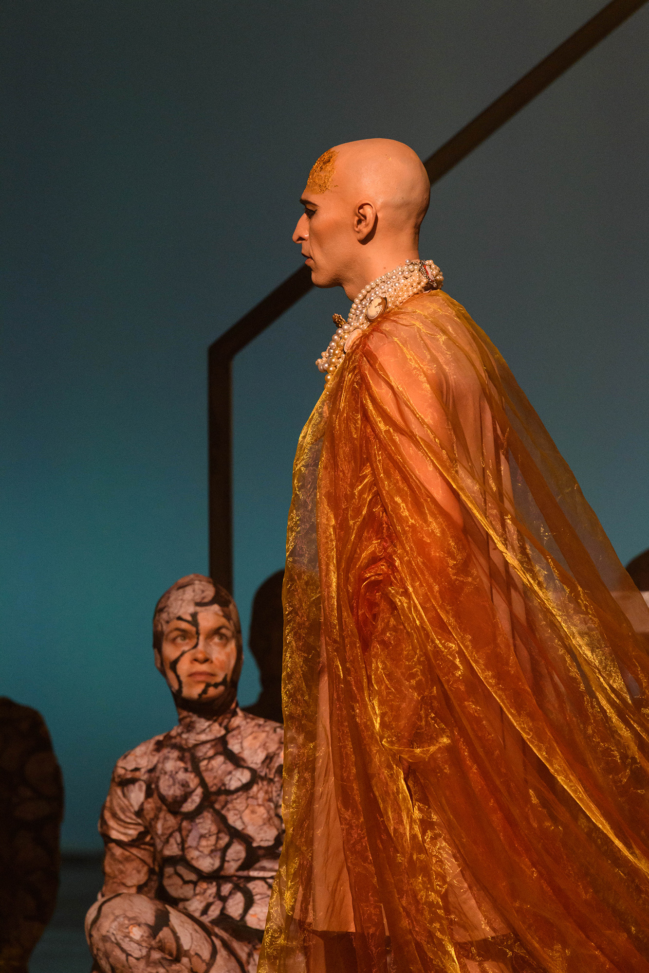 Anthony Roth Costanzo performing as Akhnaten