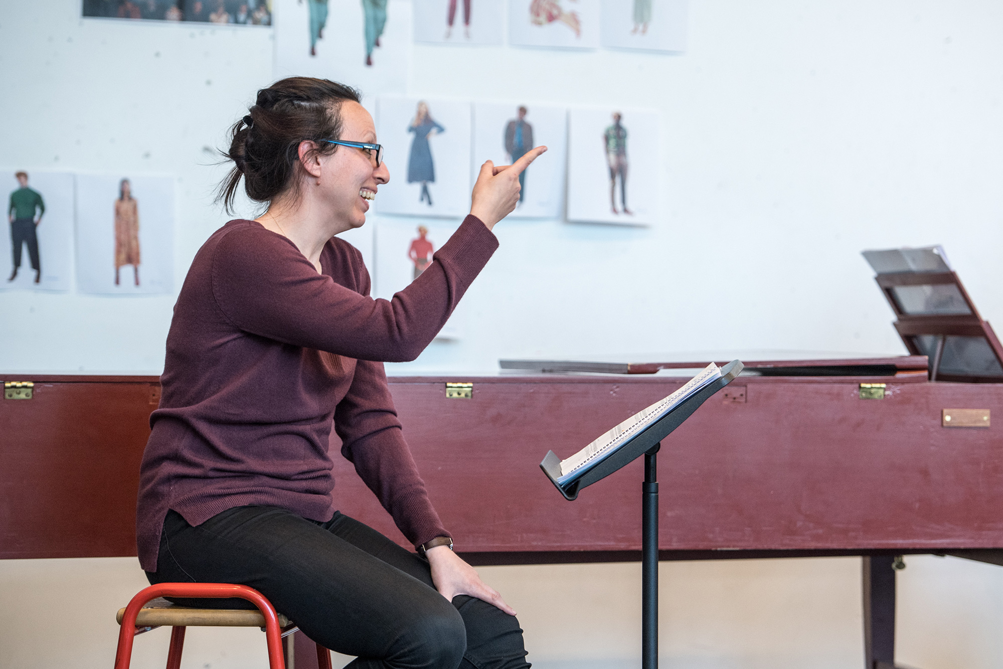 Conductor Valentina Peleggi. Dido at Unicorn Theatre. (c) Craig Sugden