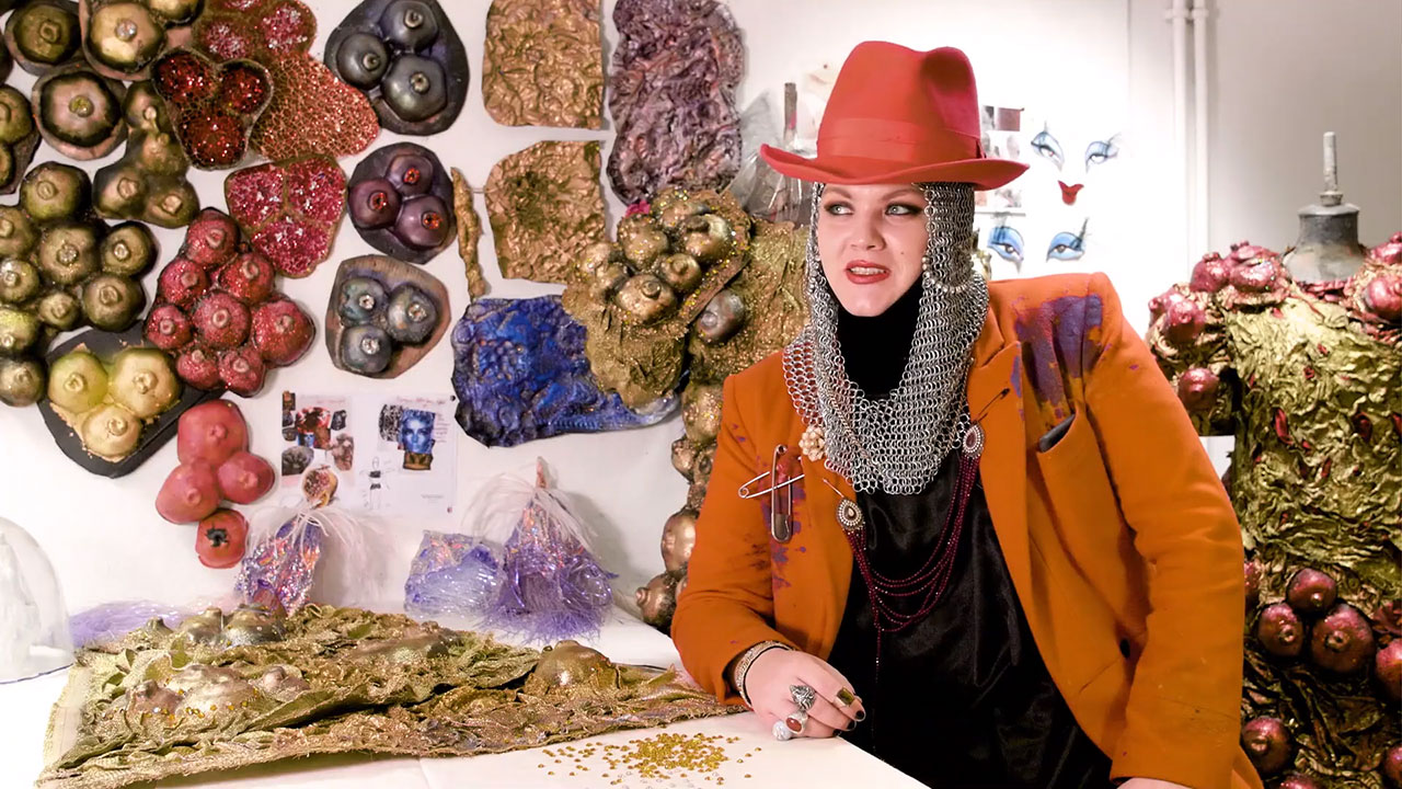 Learn more about designer Daniel Lismore’s costume designs for The Mask of Orpheus, featuring 400,000 Swarovski crystals.