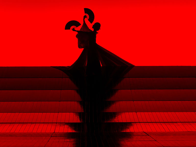 Fan scene from Madam Butterfly