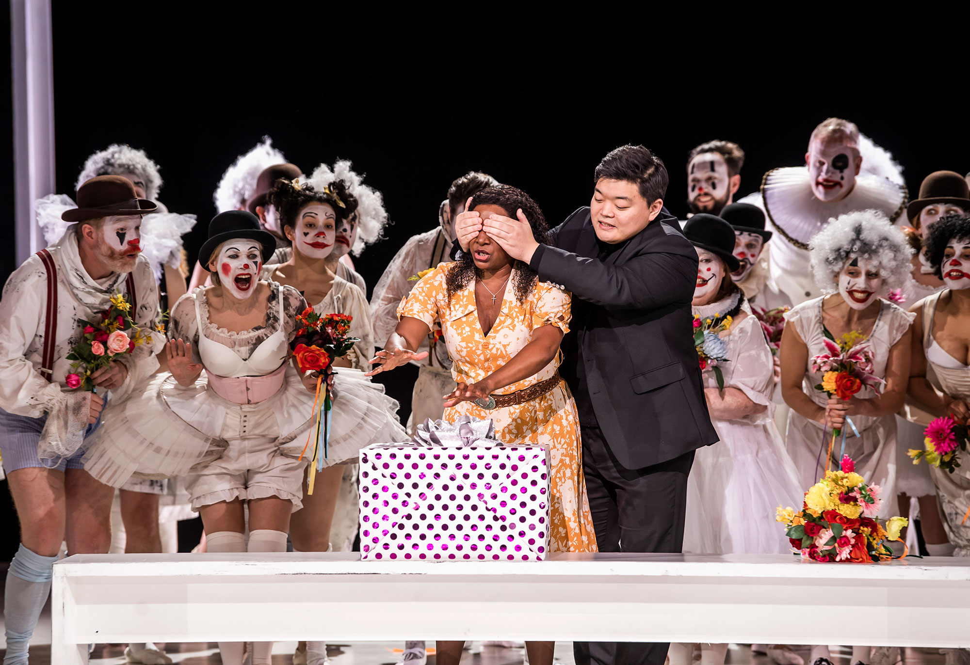 ENO Luisa Miller 2020, Elizabeth Llewellyn, David Junghoon Kim © Tristram Kenton