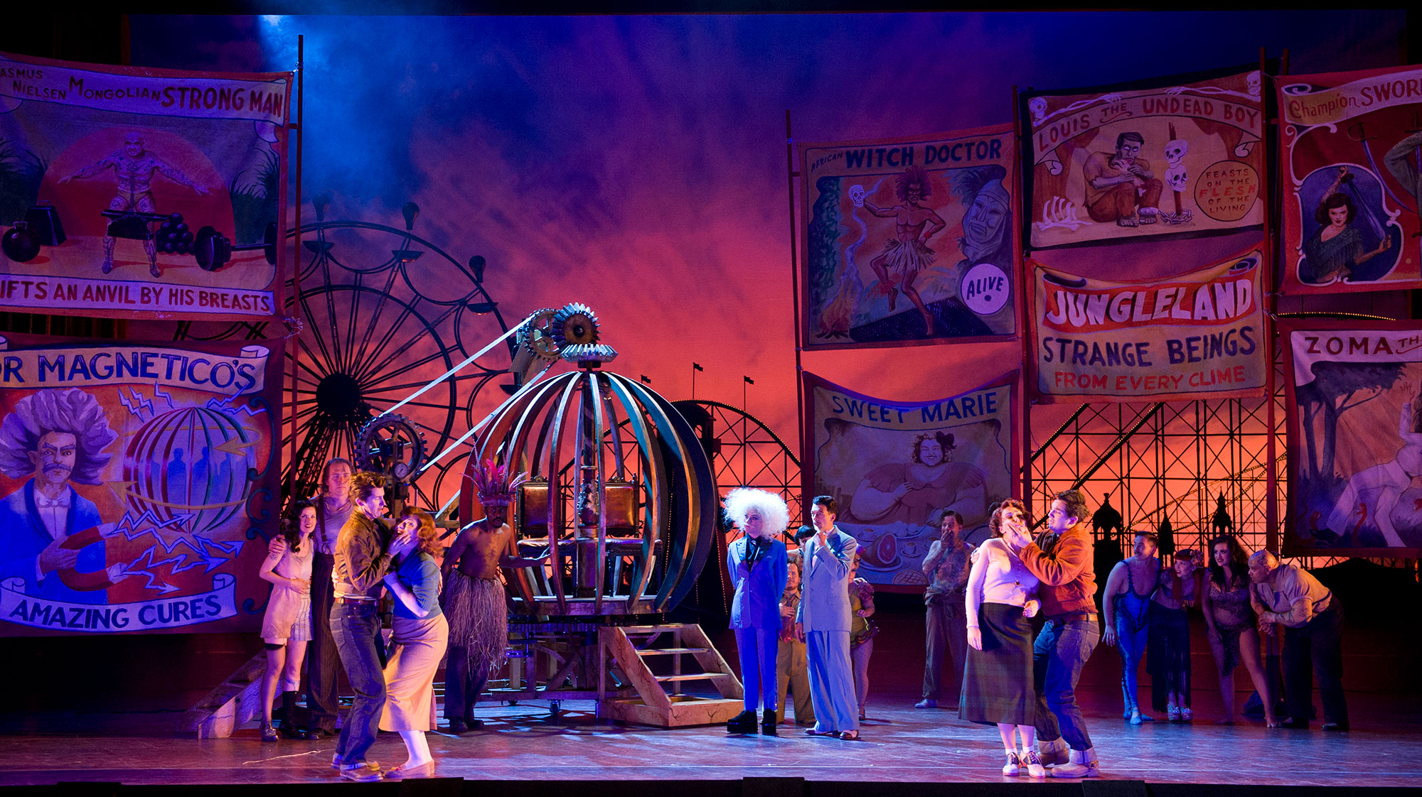 ENO Cosi Fan Tutte Company on stage