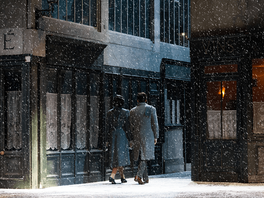 La bohéme snow scene