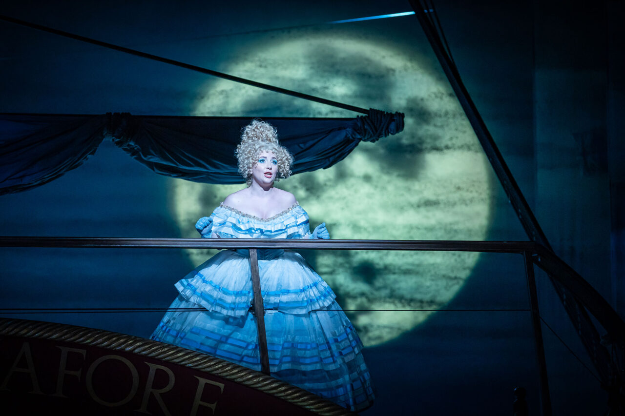 ENO2122 HMS Pinafore: Alexandra Oomens as Josephine © Marc Brenner