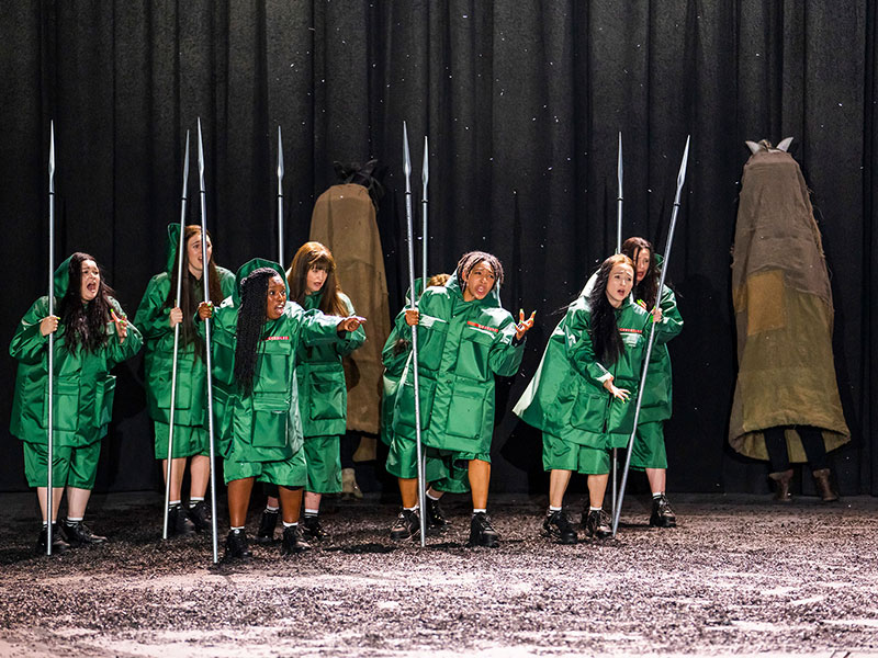 ENO Cast performing The Valkyrie including Claire Barnett-Jones, Katie Stevenson, Nadine Benjamin, Mari Wyn-Williams, Idunnu Munch, Fleur Barron, Kamilla Dunstan © Tristram Kenton