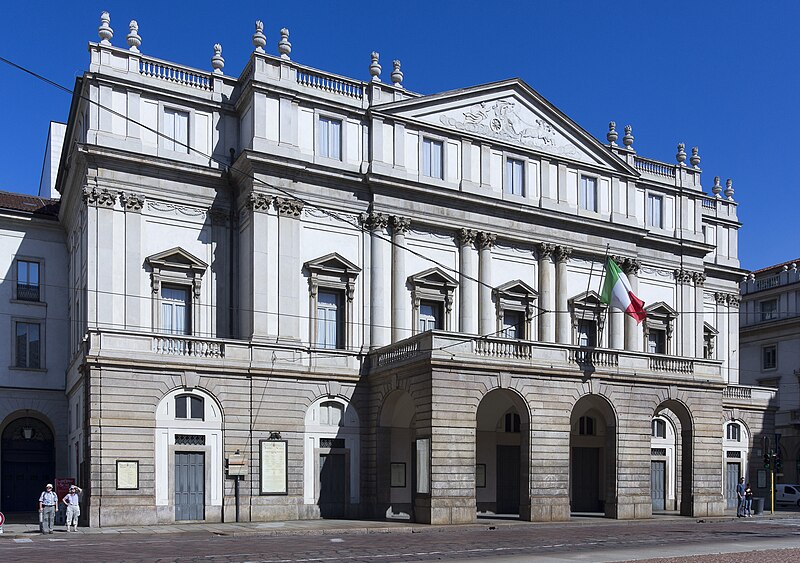 photo of Teatro alla Scala, an opera house in Milan, Italy. photo by Jean-Christophe BENOIST