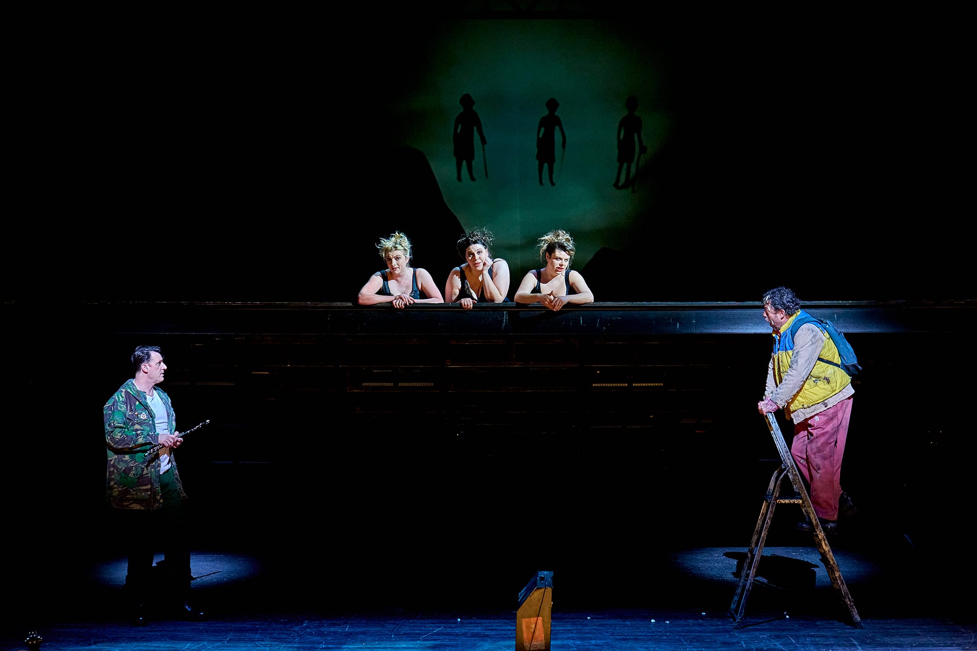 Norman Reinhardt, Amy Holyland, Carrie Ann Williams, Stephanie Wake Edwards, David Stout, ENO’s The Magic Flute 2024 © Manuel Harlan