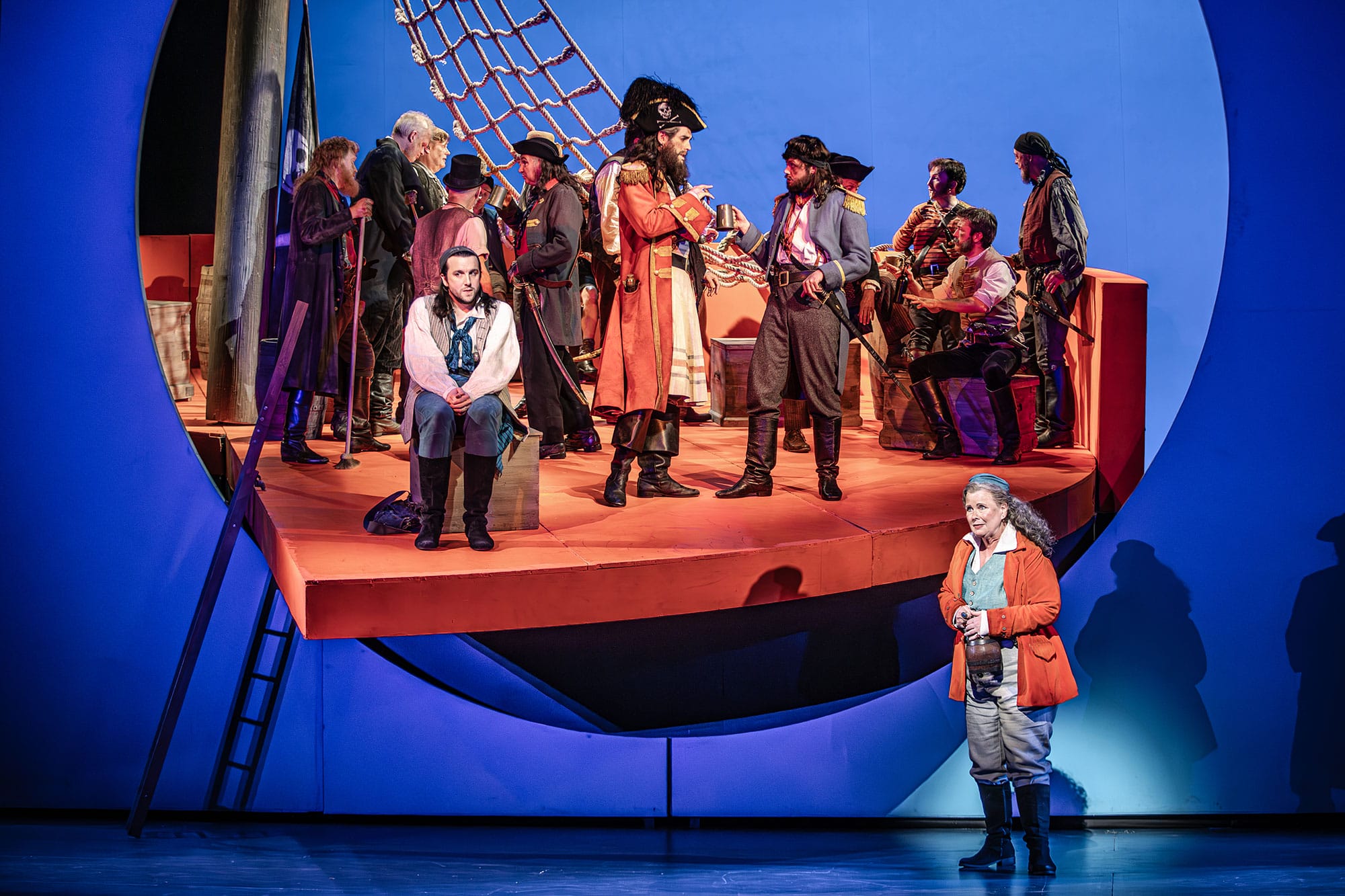 William Morgan, John Savournin, Gaynor Keeble & the cast of ENO’s The Pirates of Penzance 2024 © Craig Fuller